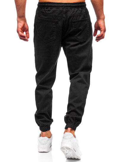 Pantalón jogger cargo para hombre negro Bolf 001