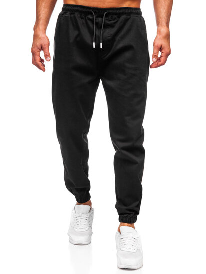 Pantalón jogger cargo para hombre negro Bolf 001