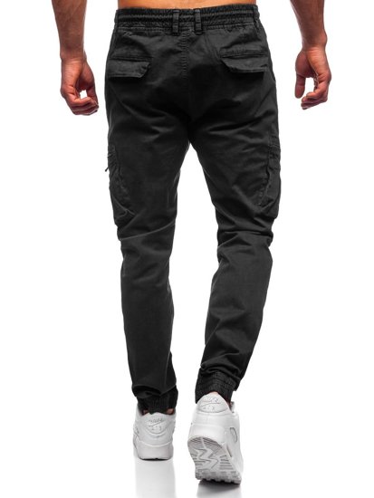 Pantalón jogger cargo para hombre negro Bolf 8983