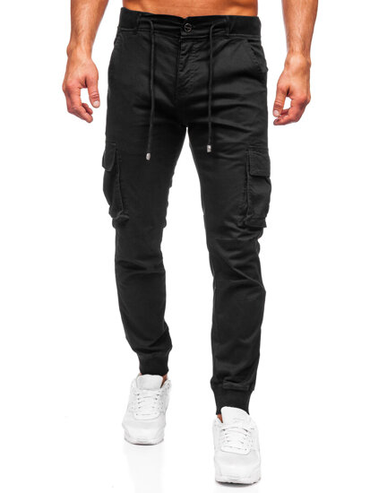 Pantalón jogger cargo para hombre negro Bolf MP0208N