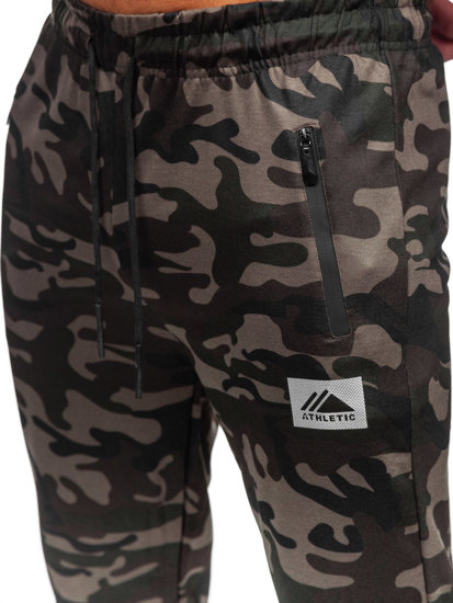 Pantalón jogger de chándal camuflaje para hombre caqui Bolf JX6186