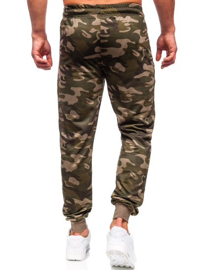 Pantalón jogger de chándal camuflaje para hombre verde Bolf JX6185