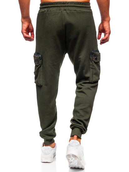 Pantalón jogger de chándal cargo hombre verde Bolf K17