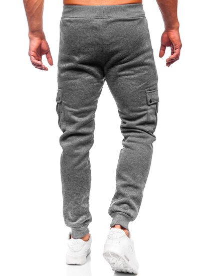 Pantalón jogger de chándal cargo para hombre gris Bolf HY-809