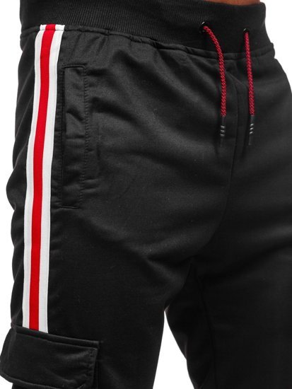 Pantalón jogger de chándal cargo para hombre negroBolf YLB88018