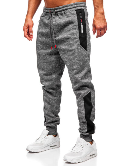 Pantalón jogger de chándal forrado para hombre antracita Bolf Q1200