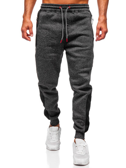 Pantalón jogger de chándal forrado para hombre grafito Bolf Q1100