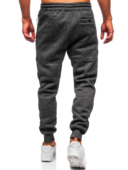 Pantalón jogger de chándal forrado para hombre grafito Bolf Q1100