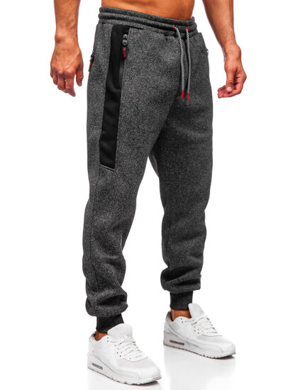 Pantalón jogger de chándal forrado para hombre grafito Bolf Q1102