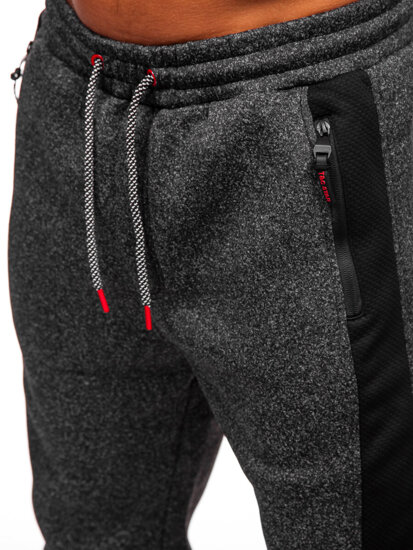 Pantalón jogger de chándal forrado para hombre grafito Bolf Q1102