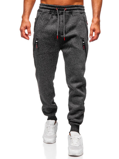 Pantalón jogger de chándal forrado para hombre grafito Bolf Q1104