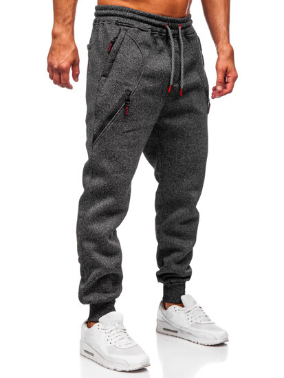 Pantalón jogger de chándal forrado para hombre grafito Bolf Q1104