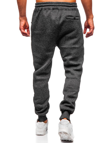 Pantalón jogger de chándal forrado para hombre grafito Bolf Q1104