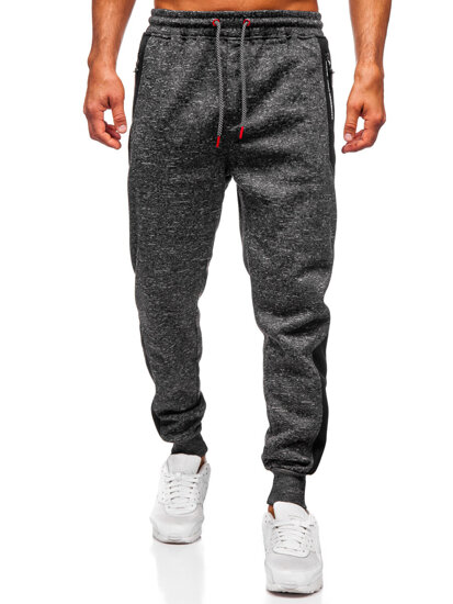 Pantalón jogger de chándal forrado para hombre grafito Bolf Q1200