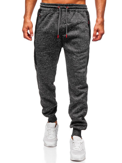 Pantalón jogger de chándal forrado para hombre grafito Bolf Q1201