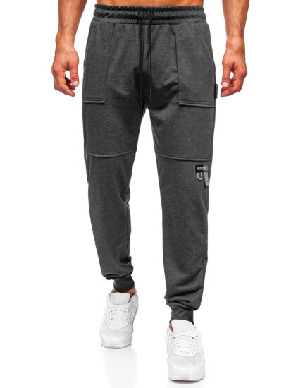 Pantalón jogger de chándal para hombre antracita Bolf JX6365