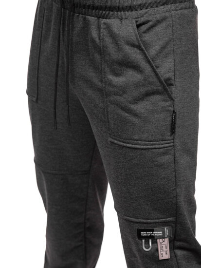 Pantalón jogger de chándal para hombre antracita Bolf JX6365