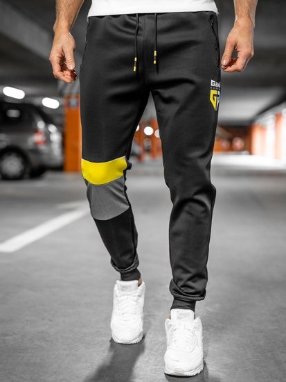 Pantalón jogger de chándal para hombre negro Bolf K10122A