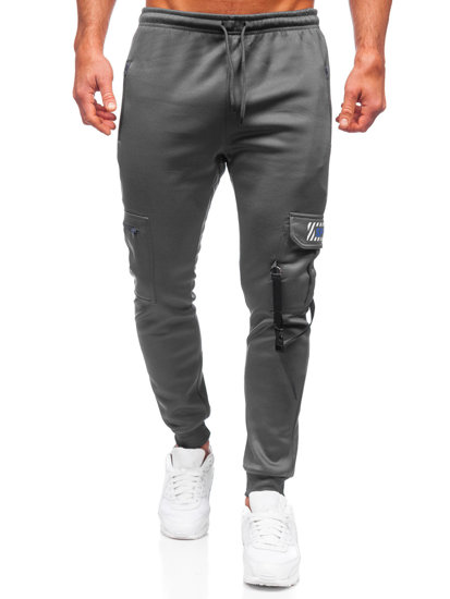 Pantalón jogger de combate forrado para hombre grafito Bolf HW2206