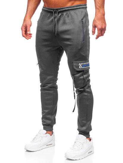 Pantalón jogger de combate forrado para hombre grafito Bolf HW2206