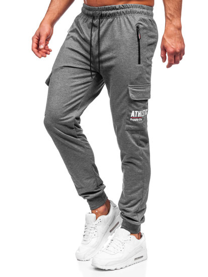 Pantalón jogger de combate para hombre antracita Bolf JX5061