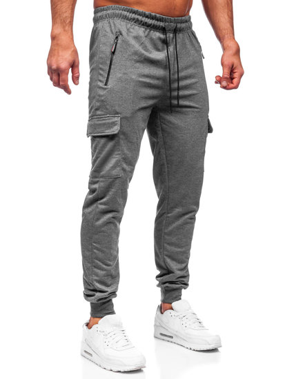 Pantalón jogger de combate para hombre antracita Bolf JX5061