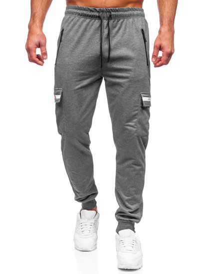 Pantalón jogger de combate para hombre antracita Bolf JX5063