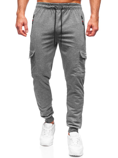 Pantalón jogger de combate para hombre antracita Bolf JX5065