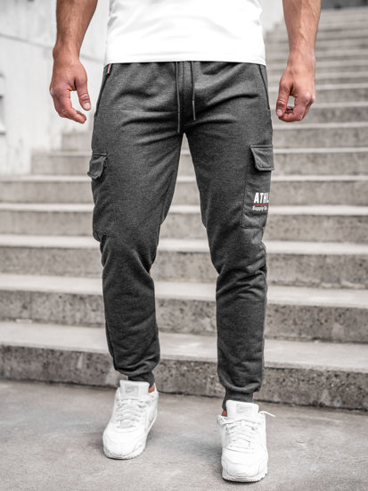 Pantalón jogger de combate para hombre grafito Bolf JX5061A