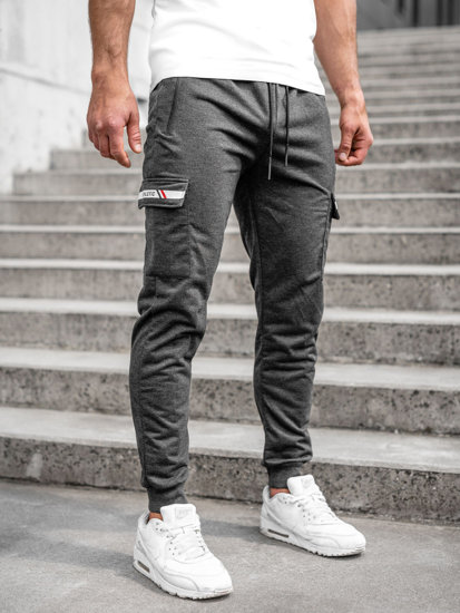 Pantalón jogger de combate para hombre grafito Bolf JX5063A