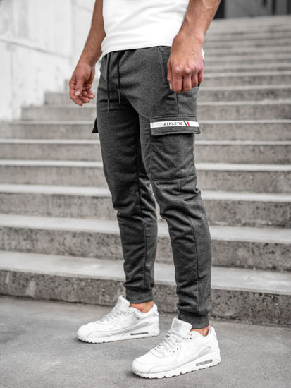 Pantalón jogger de combate para hombre grafito Bolf JX5063A