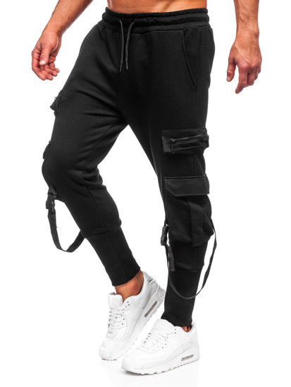 Pantalón jogger de combate para hombre negro Bolf 6582