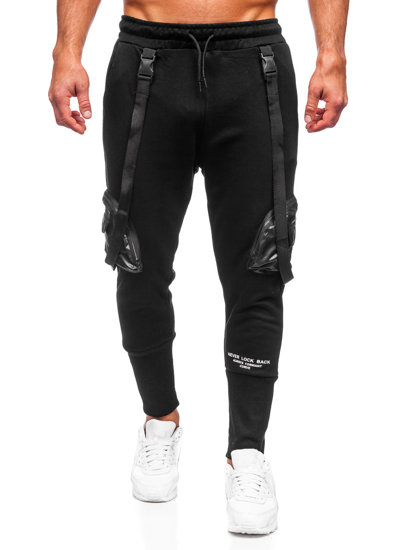 Pantalón jogger de combate para hombre negro Bolf 6583