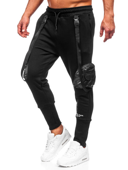 Pantalón jogger de combate para hombre negro Bolf 6583