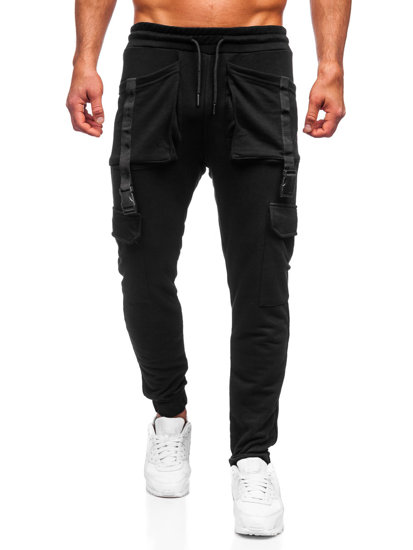 Pantalón jogger de combate para hombre negro Bolf 6584