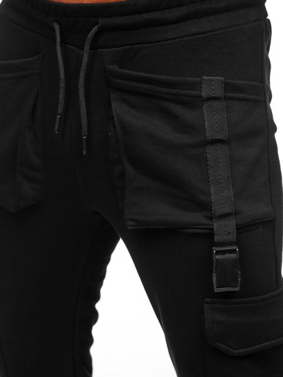 Pantalón jogger de combate para hombre negro Bolf 6584