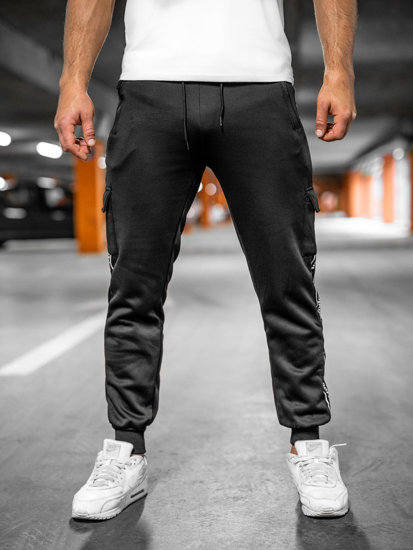 Pantalón jogger de combate para hombre negro Bolf HR209