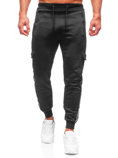 Pantalón jogger de combate para hombre negro Bolf HR209