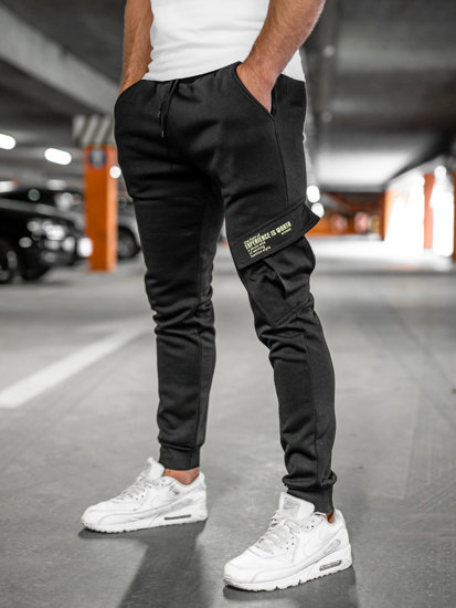 Pantalón jogger de combate para hombre negro Bolf HW2173