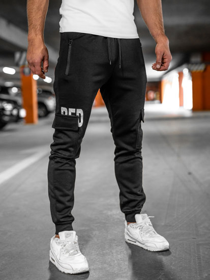 Pantalón jogger de combate para hombre negro Bolf HW2176