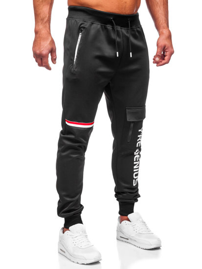 Pantalón jogger de combate para hombre negro Bolf K10277