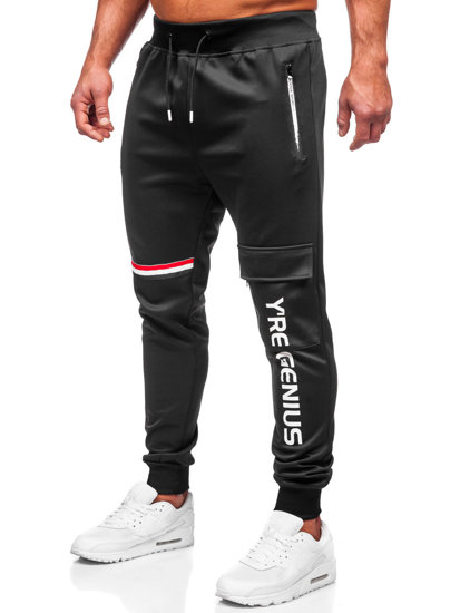 Pantalón jogger de combate para hombre negro Bolf K10277