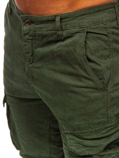 Pantalón jogger de tela cargo para hombre caqui Bolf 2233