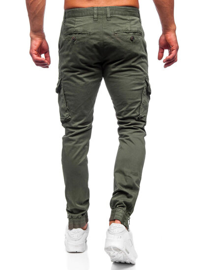 Pantalón jogger de tela cargo para hombre caqui Bolf 77322