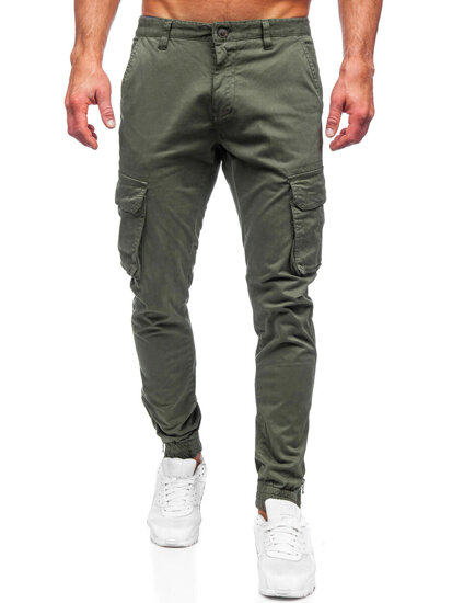 Pantalón jogger de tela cargo para hombre caqui Bolf 77322