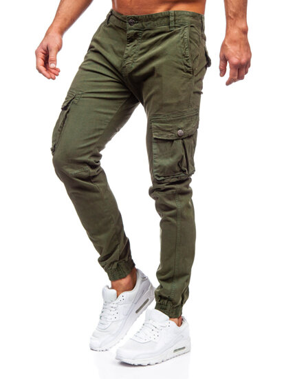 Pantalón jogger de tela cargo para hombre caqui Bolf JM5502