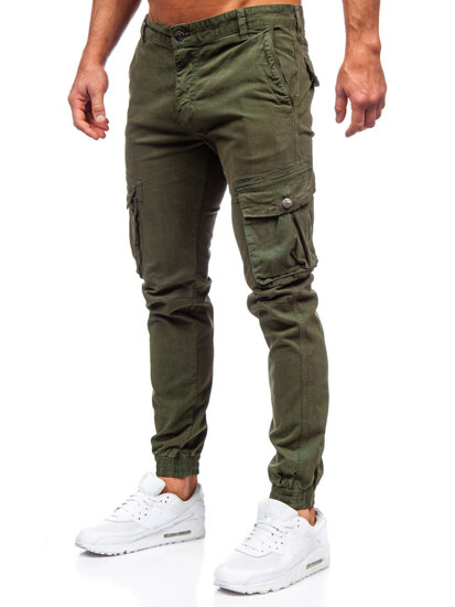 Pantalón jogger de tela cargo para hombre caqui Bolf JM5502