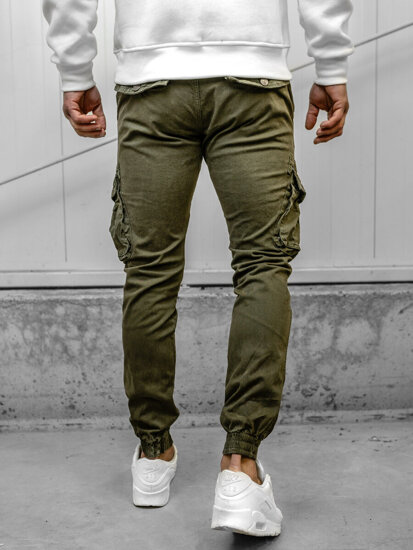 Pantalón jogger de tela cargo para hombre caqui Bolf JM5502A