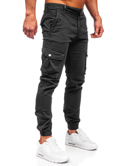 Pantalón jogger de tela cargo para hombre gris Bolf JM5502