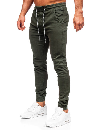 Pantalón jogger de tela para hombre caqui Bolf KA6792